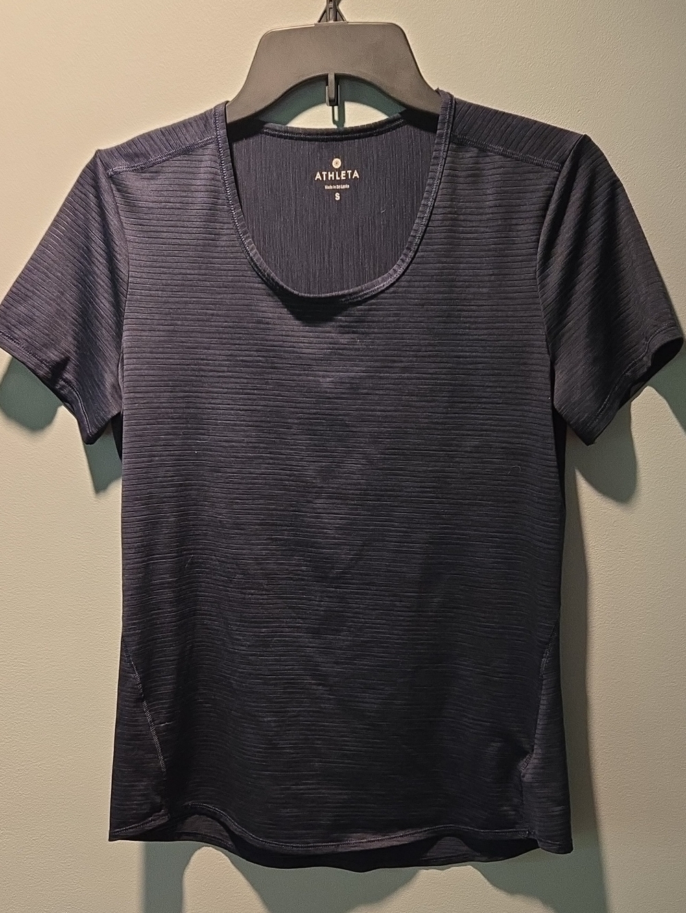 Athleta Navy Short-Sleeve Scoop Neck Tee